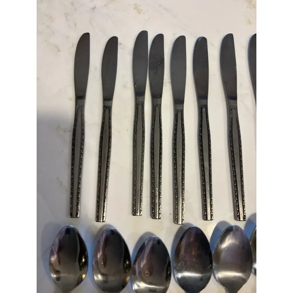 11 Place 50pcs Rogers Stanley Roberts ENSENADA Stainless Flatware Setting set